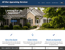 Tablet Screenshot of myallstarappraising.com